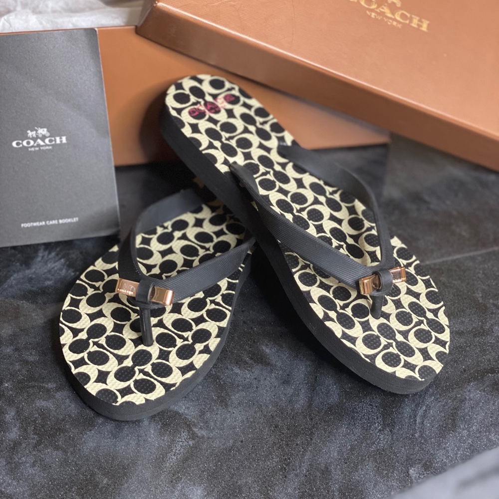 Coach flip flops